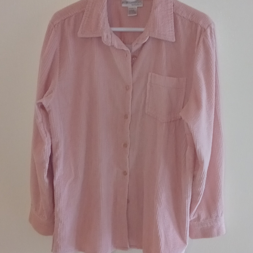 Lady's Lush Pink Corduroy Shirt